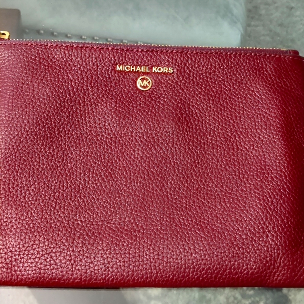 Michael Kors Leather Wristlet.